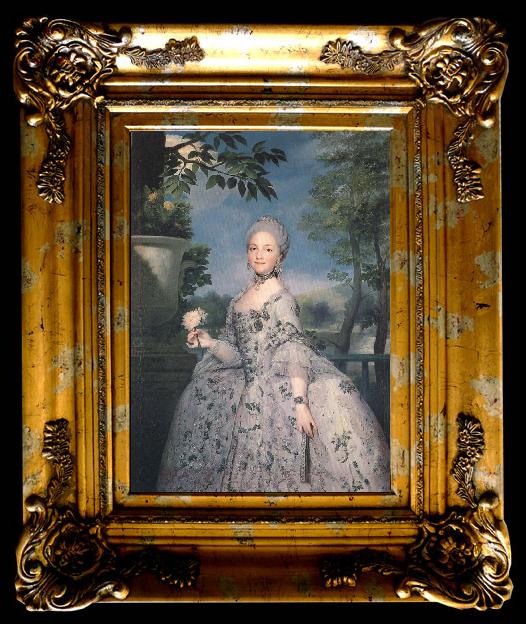 framed  Anton Raphael Mengs Maria Luisa of Parma, Ta096